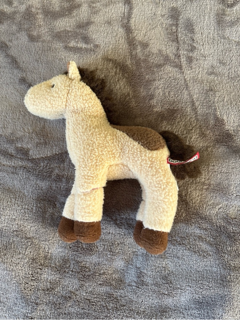 Douglas Horse Plus The Cuddle Toy Tan Brown Standing Stuffed Animal Toy 8” Tall